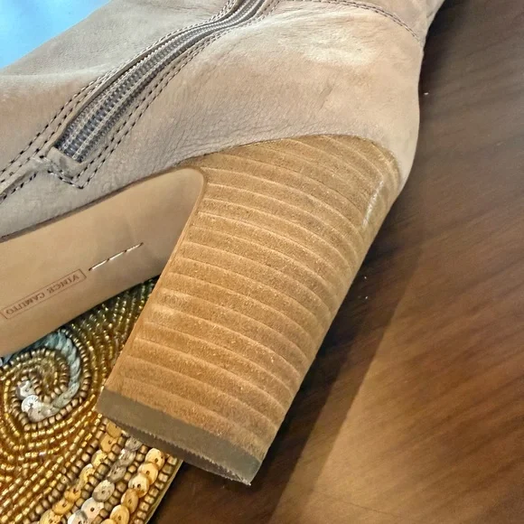 VINCE CAMUTO CORINNE Taupe Over the Knee Boots - Size 8.5M - Picture 5 of 9